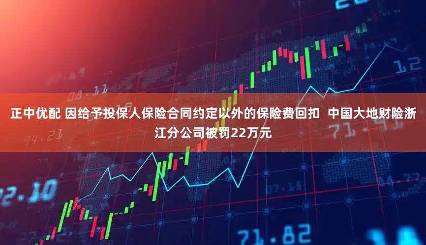 正中优配 因给予投保人保险合同约定以外的保险费回扣  中国大地财险浙江分公司被罚22万元